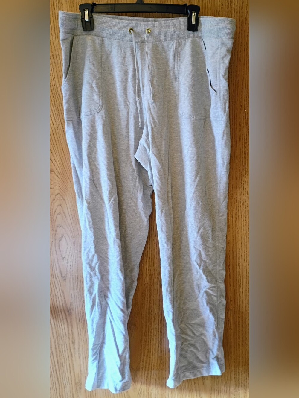 Basic Editions Light Heather Gray Women's Lounge Jogger Pants